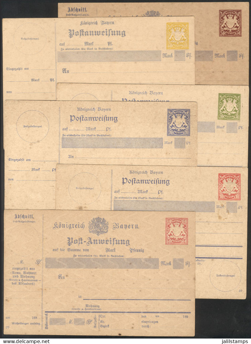 GERMANY: 6 Old Postal Stationeries Of Bayern, VF Quality! - Sonstige & Ohne Zuordnung