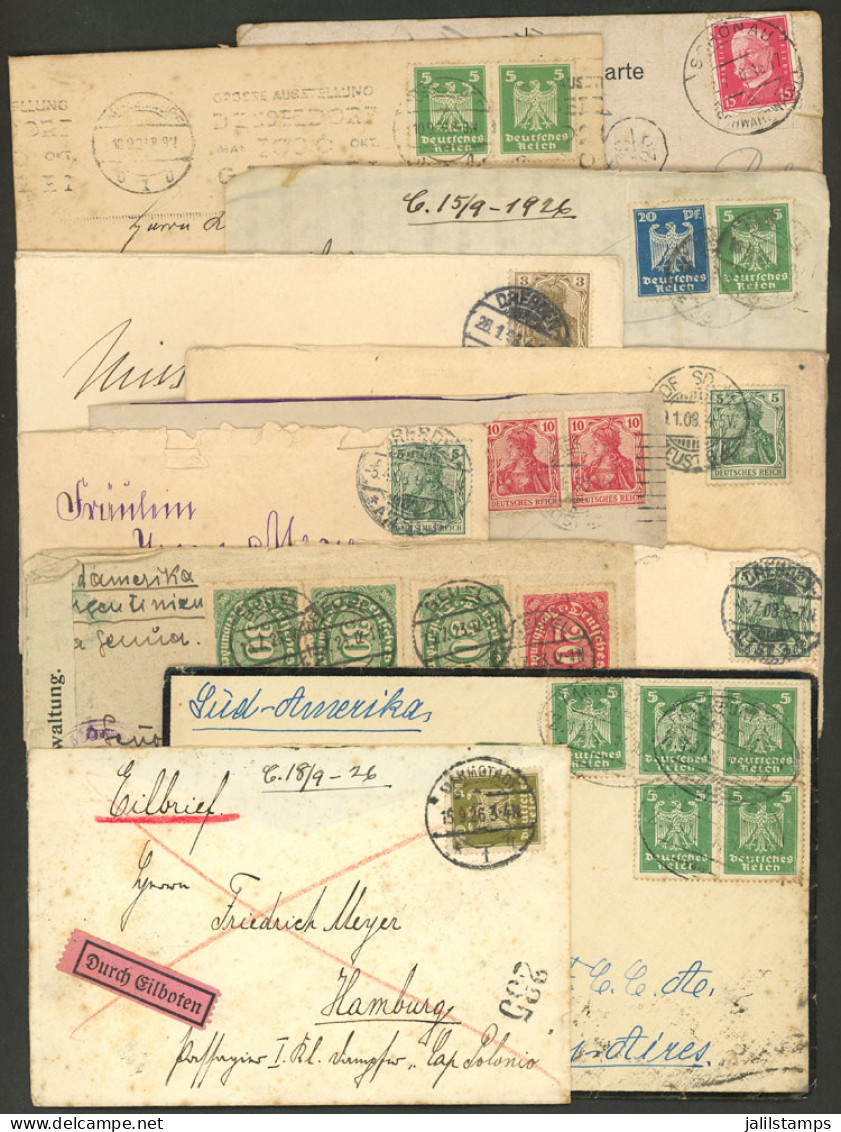 GERMANY: 10 Used Covers, Etc., Some Interesting, Fine General Quality, Low Start! - Other & Unclassified