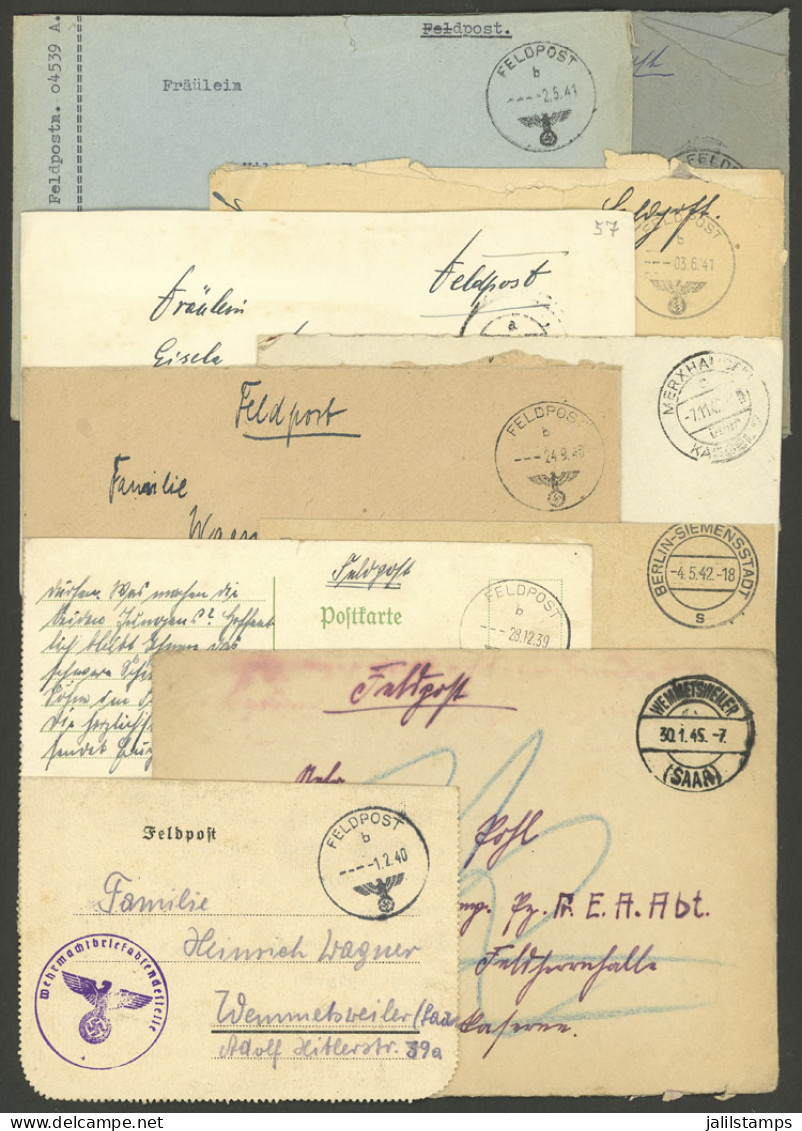 GERMANY: 95 FELDPOST Covers Used Between 1939 And 1945, Very Interesting And In General Of Fine To Very Fine Quality! AT - Autres & Non Classés