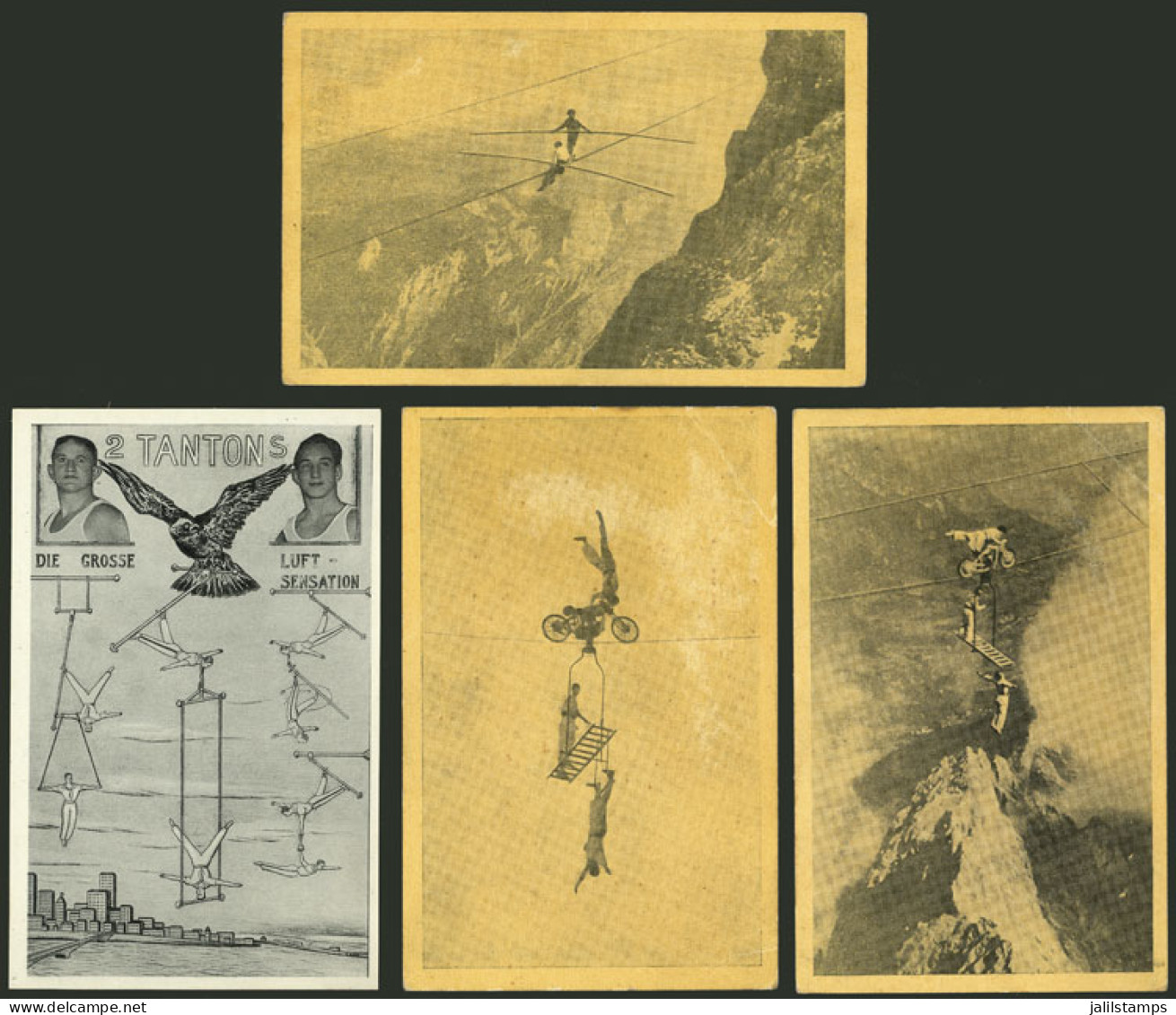 GERMANY: TIGHTROPE WALKER: 6 Old Postcards With Very Good Views, Unused, Very Fine General Quality! - Sonstige & Ohne Zuordnung