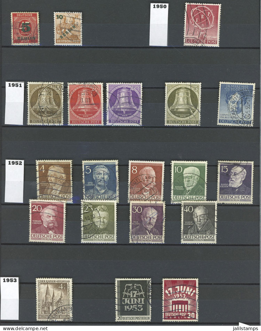 GERMANY - BERLIN: Collection In Large Stockbook, With Used Or Mint Stamps (most MNH), In General Of Very Fine Quality. Y - Autres & Non Classés