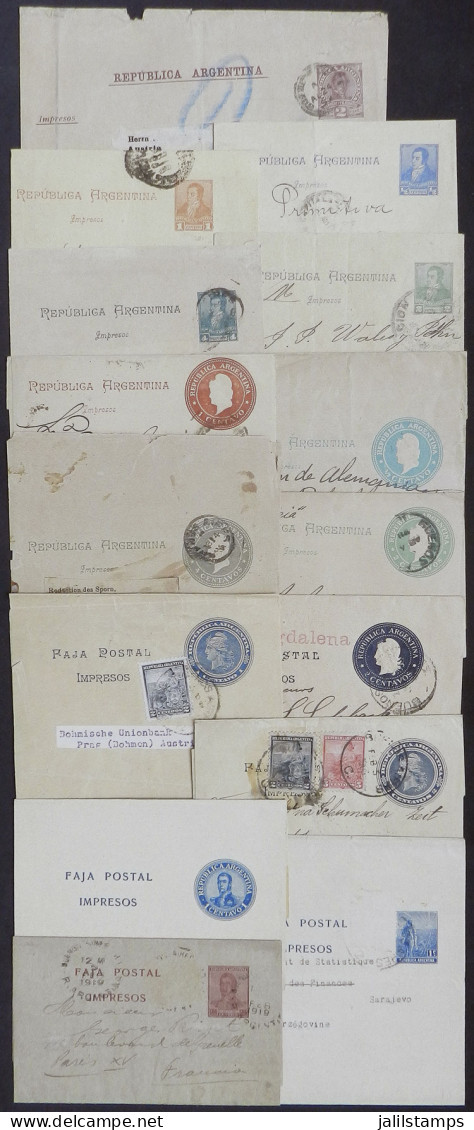 ARGENTINA: Lot With Approximately 70 Varied Postal Stationeries, Used Or Unused, Some Uprated, Fine General Quality, Att - Autres & Non Classés