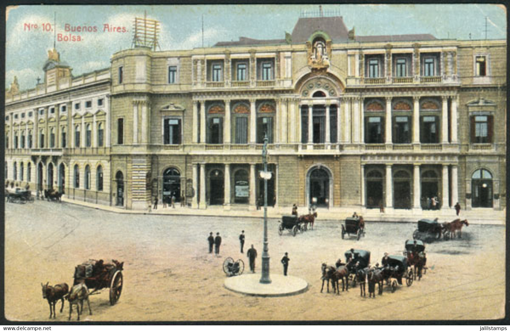 ARGENTINA: Buenos Aires: Stock Exchange, Editor Z. Fumagalli, Mixed Postage Seated Liberty 1c. + San Martín In Oval 5c., - Argentinië