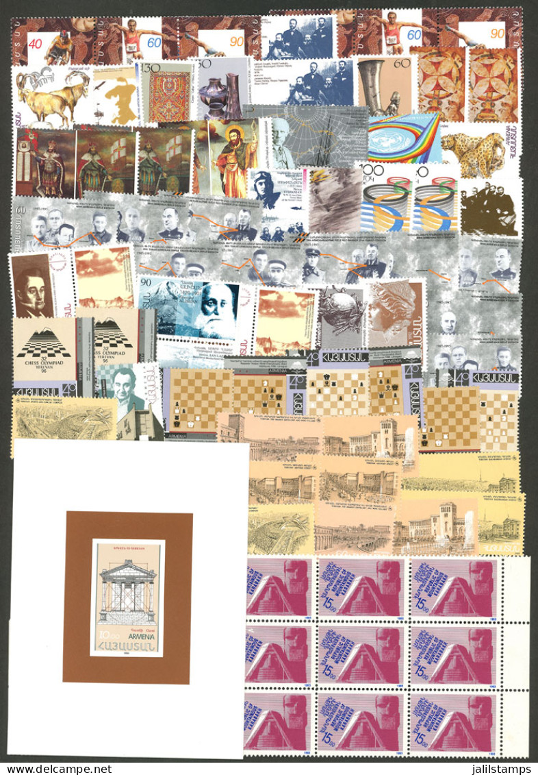 ARMENIA: Lot Of Stamps From Modern Issues, Including Some Good Values Of Nagorno Karabakh, And A Lot Of Interesting Mate - Armenien