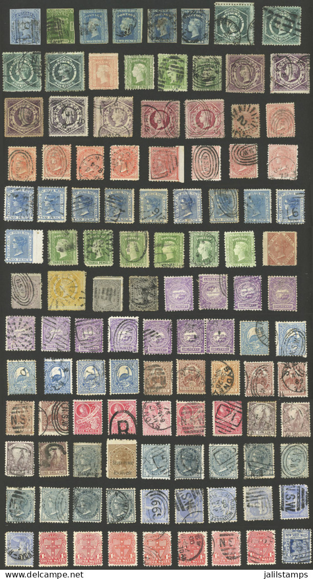 AUSTRALIA: Good Lot Of Old Stamps, Mint (some Without Gum) Or Used Stamps, Most Of Fine Quality. The Expert Will Probabl - Altri & Non Classificati