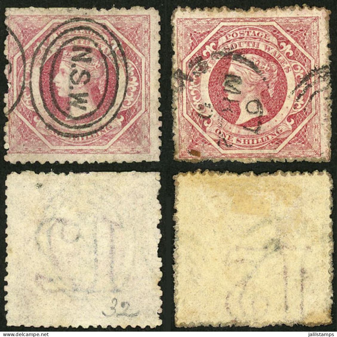 AUSTRALIA: Sc.42, 2 Examples, Normal And INVERTED Watermark, VF Quality! - Other & Unclassified