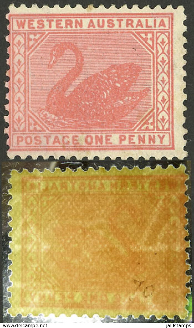 AUSTRALIA: Sc.74, With INVERTED And Shifted "V - Crown" Watermark, Interesting!" - Autres & Non Classés