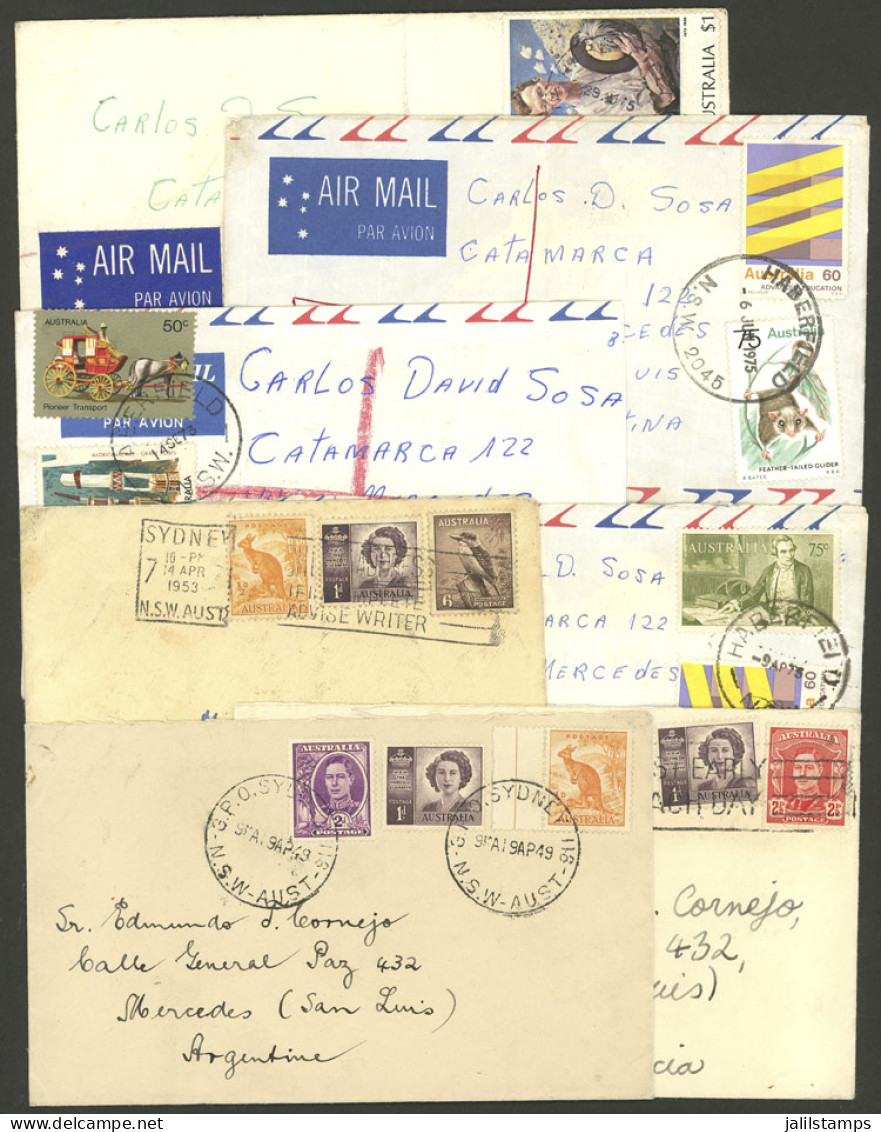 AUSTRALIA: 7 Covers Sent To Argentina Between 1949 And 1975, Most Of Fine To Very Fine Quality, Low Start! - Autres & Non Classés