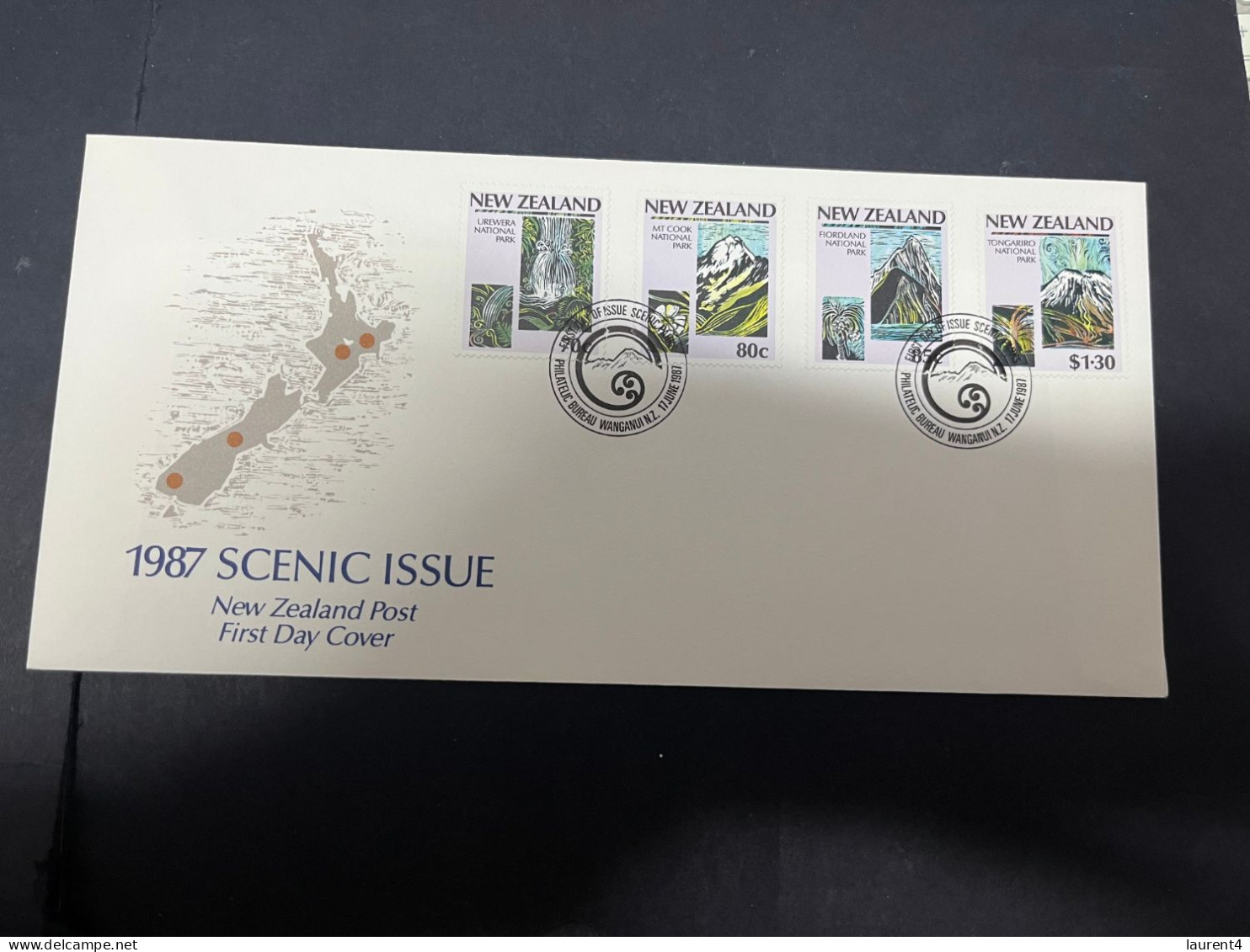 20-4-2024 (2 Z 34) FDC - New Zealand - Not Posted - 1987 - Scenic Issue - FDC