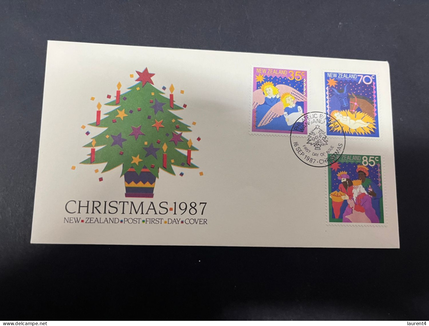 20-4-2024 (2 Z 34) FDC - New Zealand - Not Posted - 1987 - Christmas - FDC