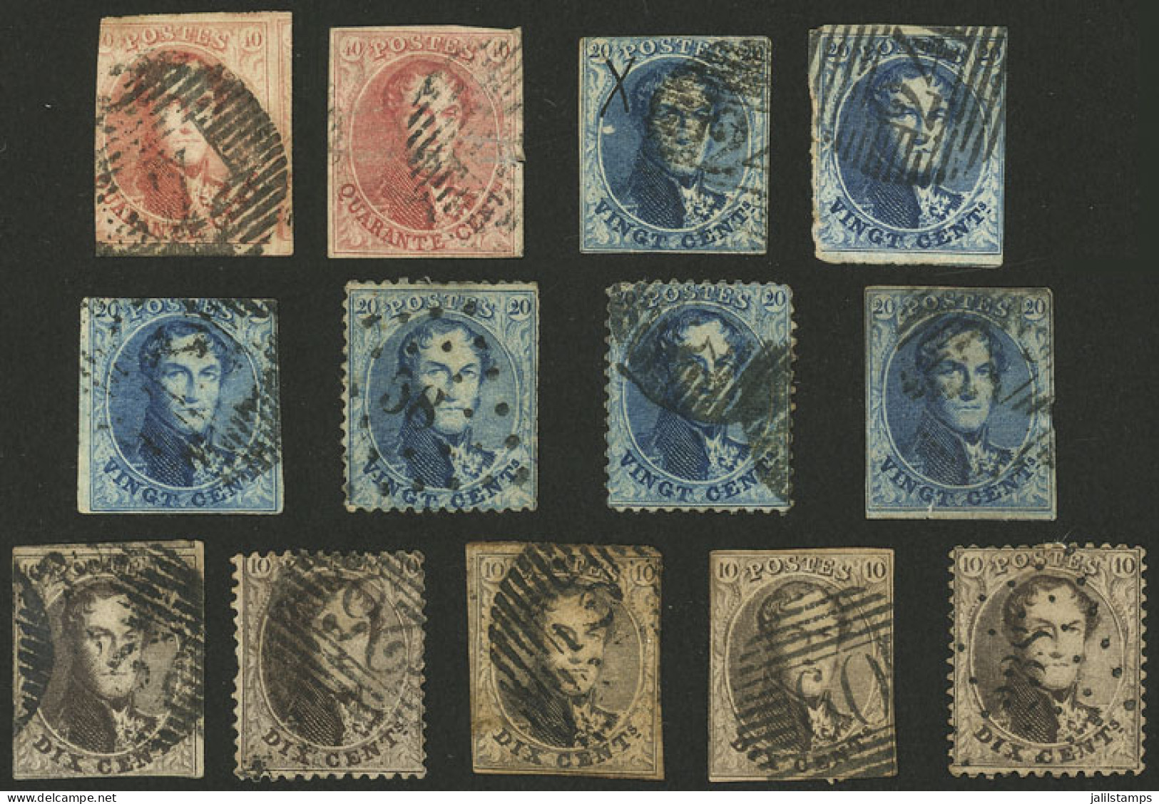 BELGIUM: Lot Of Classic Stamps, Several With Minor Defects, Low Start! - Other & Unclassified