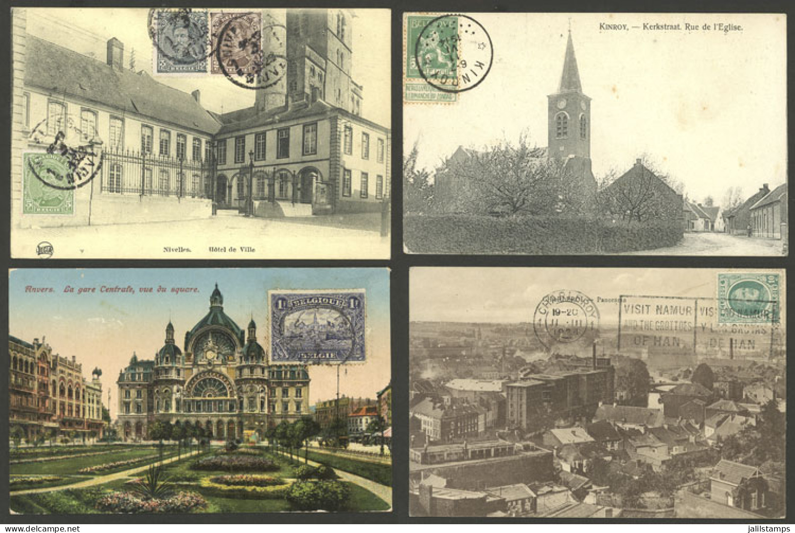 BELGIUM: 15 Old Postcards, Many With Very Good Views, Most Sent To Argentina In 1920s, Low Start! ATTENTION: Please View - Sonstige & Ohne Zuordnung