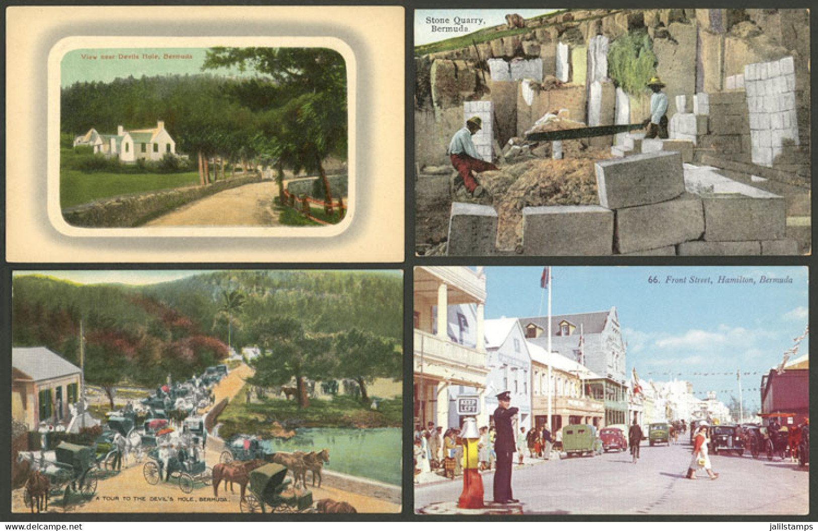 BERMUDA: 15 Old Postcards, Several With Very Good Views, Some Used, Very Fine General Quality. IMPORTANT: Please View AL - Bermudes