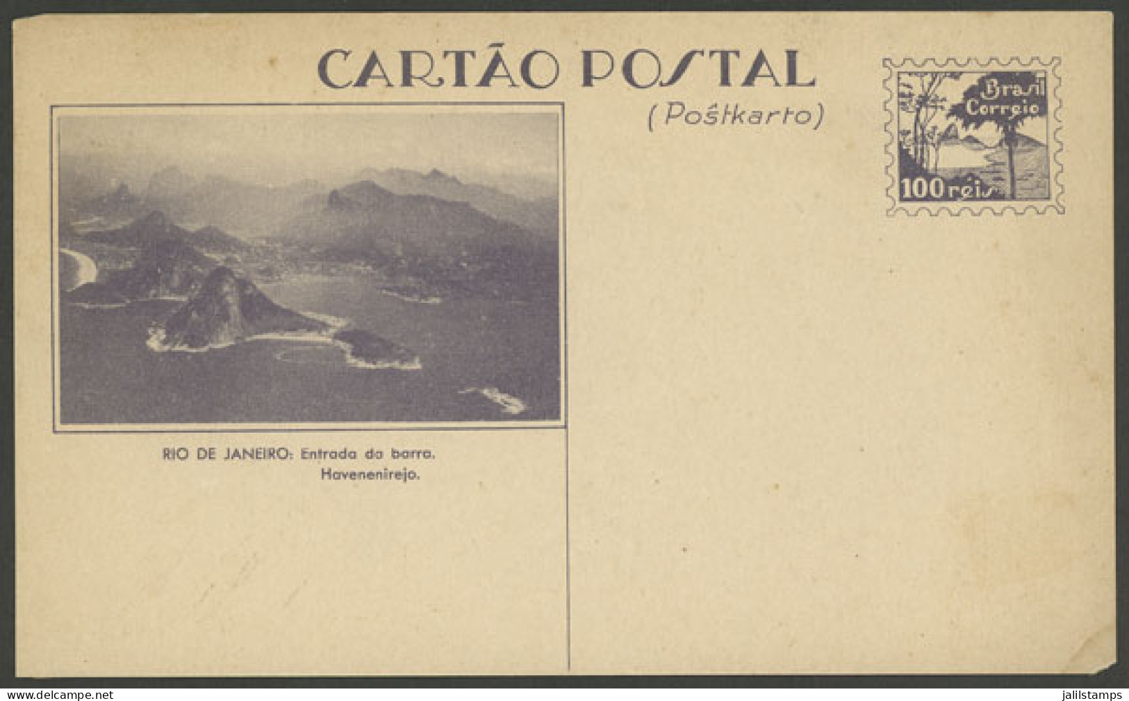 BRAZIL: RHM.BP-86, View Of The Bay Of Rio De Janeiro, Inscriptions In Portuguese And Esperanto, Very Nice! - Other & Unclassified