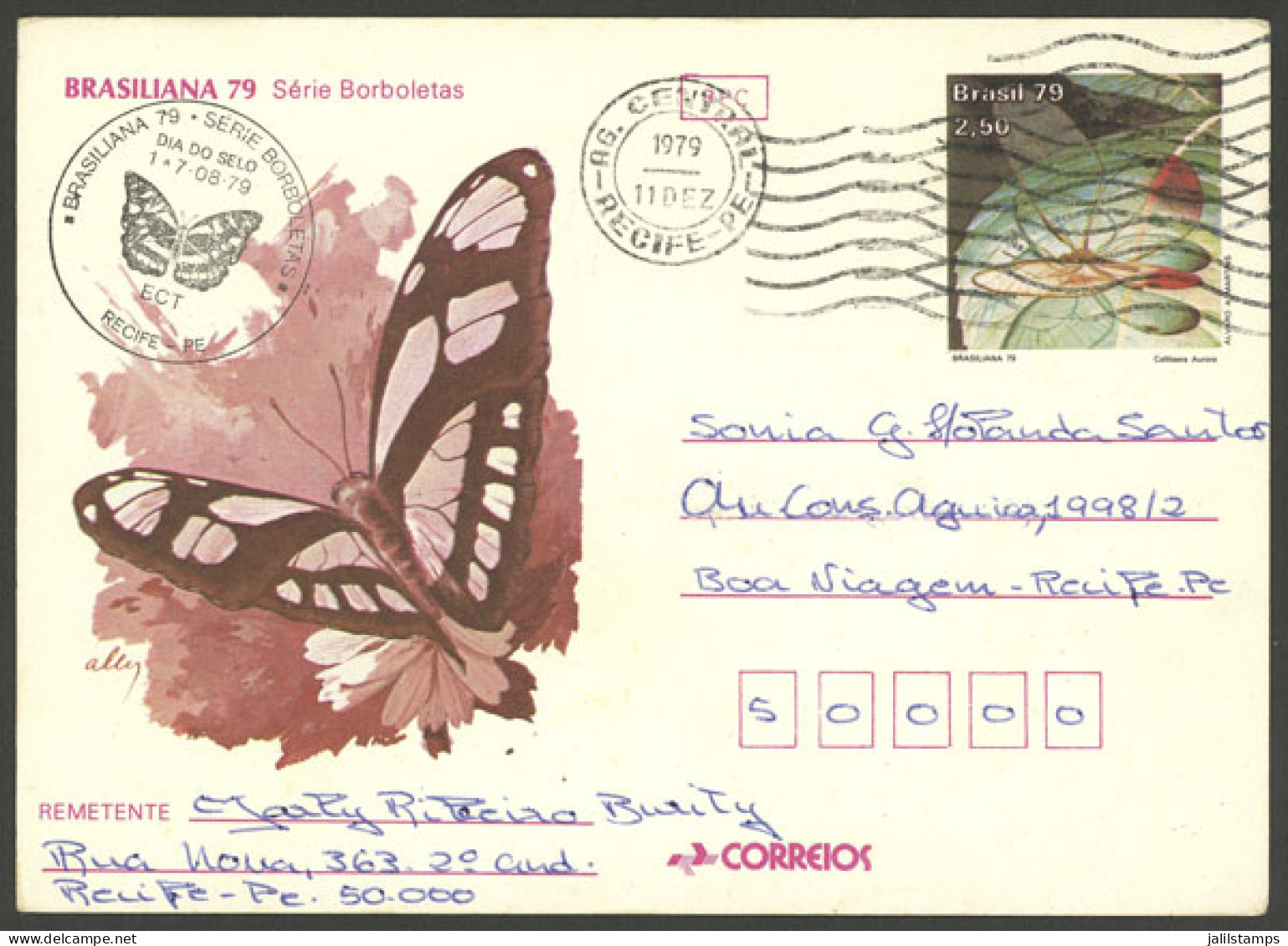 BRAZIL: RHM.160, Postal Card Used On 11/DE/1979, Very Fine Quality, Rare! - Sonstige & Ohne Zuordnung