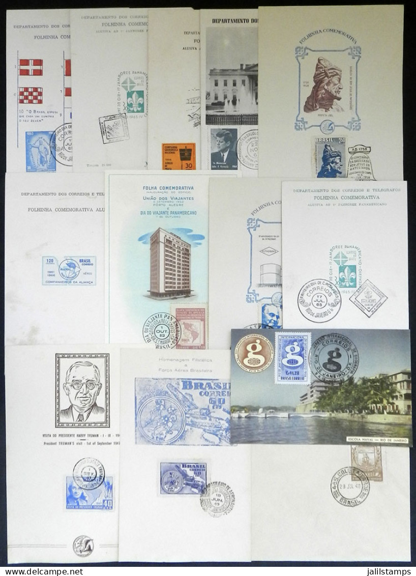 BRAZIL: 32 VERY THEMATIC Covers Or Cards, Of Fine To Very Fine General Quality, Attractive Group! - Autres & Non Classés