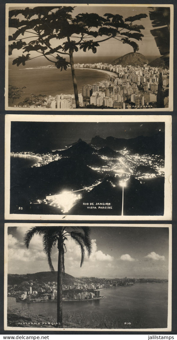 BRAZIL: RIO DE JANEIRO: 3 Old Unused Postcards, Nice Views! - Other