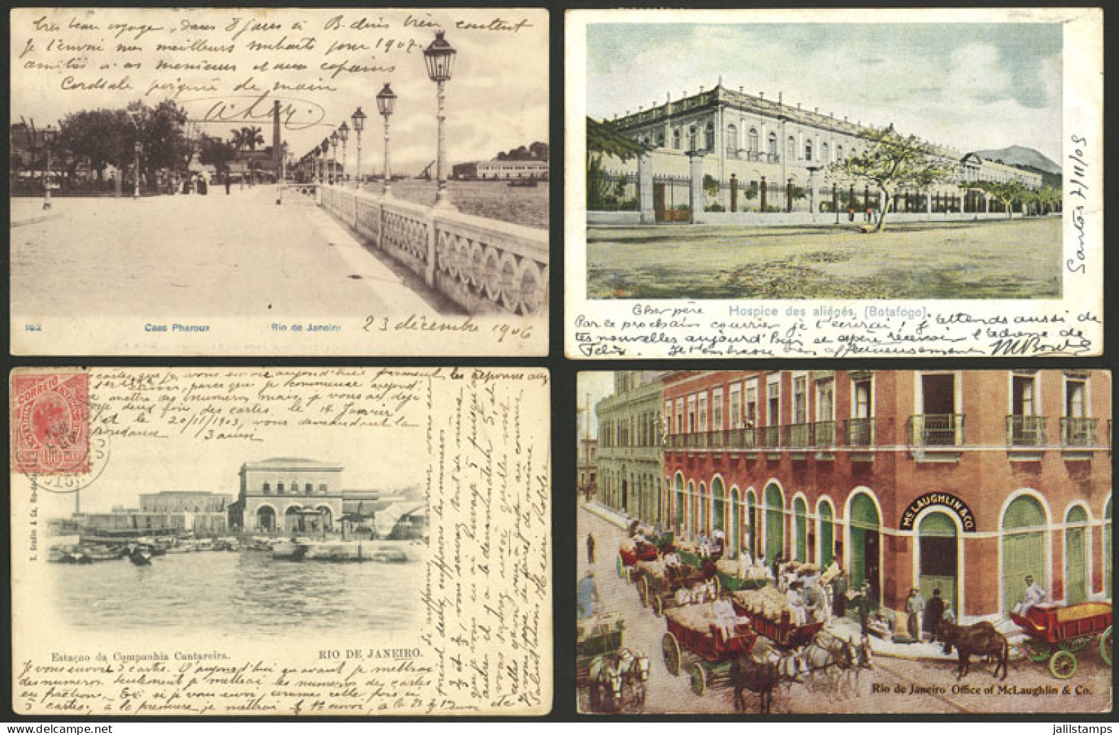 BRAZIL: RIO DE JANEIRO: 24 Old Postcards, Including Several Very Good Views And Interesting Editors, Most Of Fine To Ver - Other