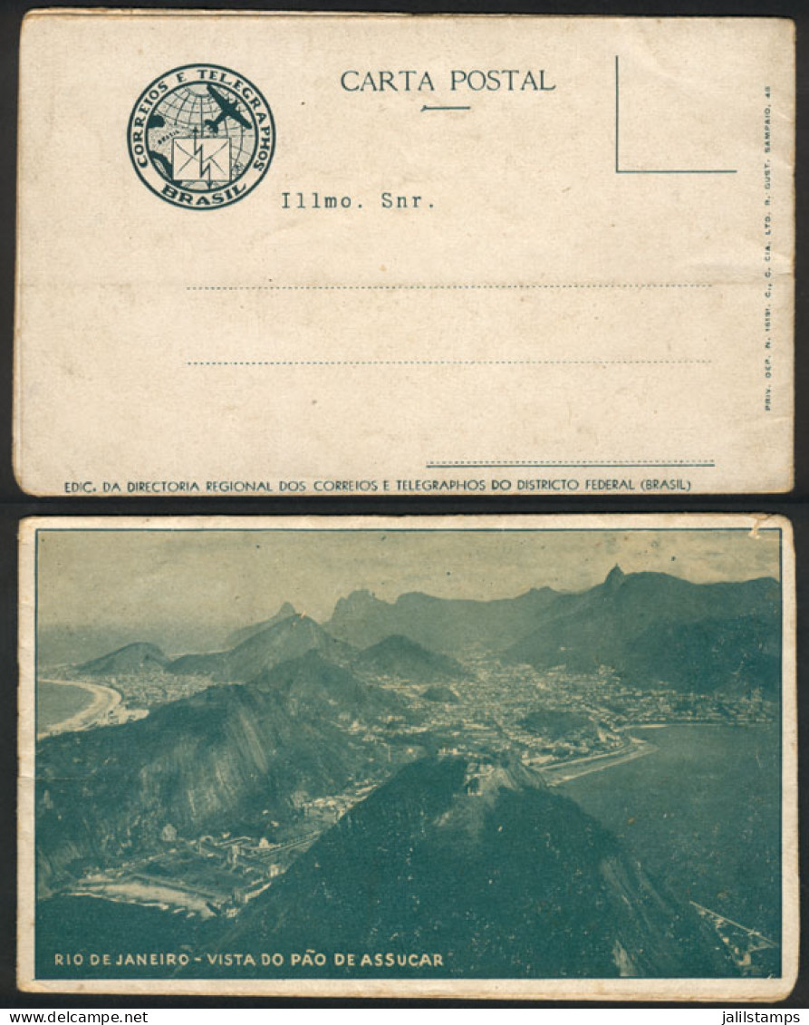 BRAZIL: RIO DE JANEIRO: Circa 1937, Interesting Card With Multiple Views Of The City, VF Quality! - Other