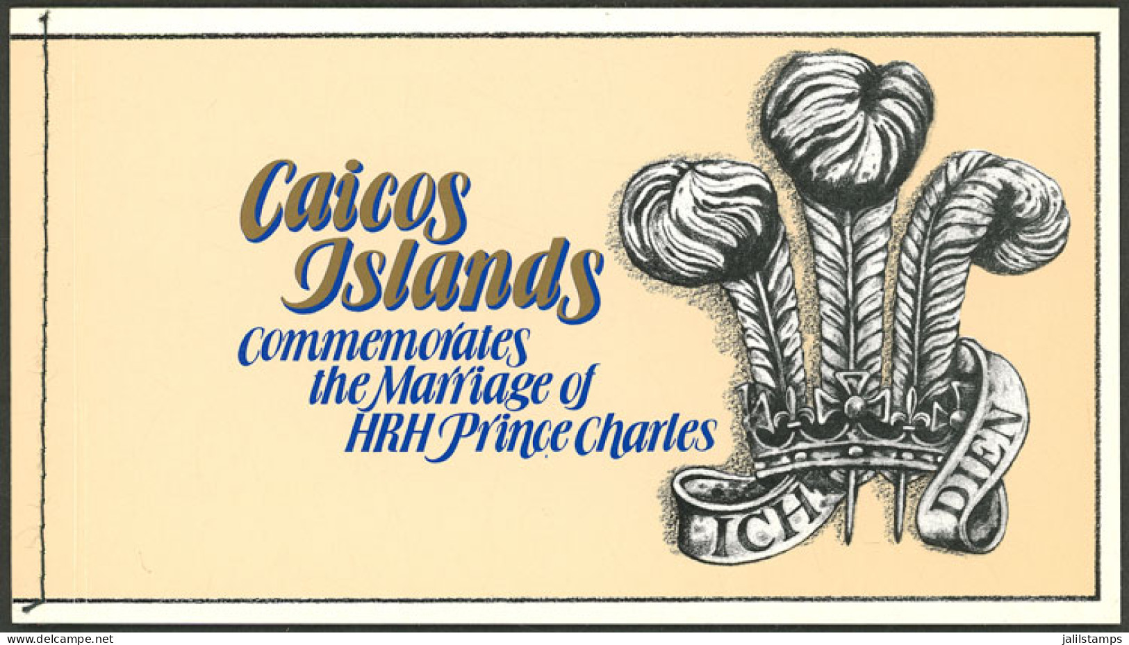 CAICOS ISLAND: 1981 Marriage Of Prince Charles & Lady Diana, Beautiful Complete Booklet Of Very Fine Quality! - Turks & Caicos (I. Turques Et Caïques)