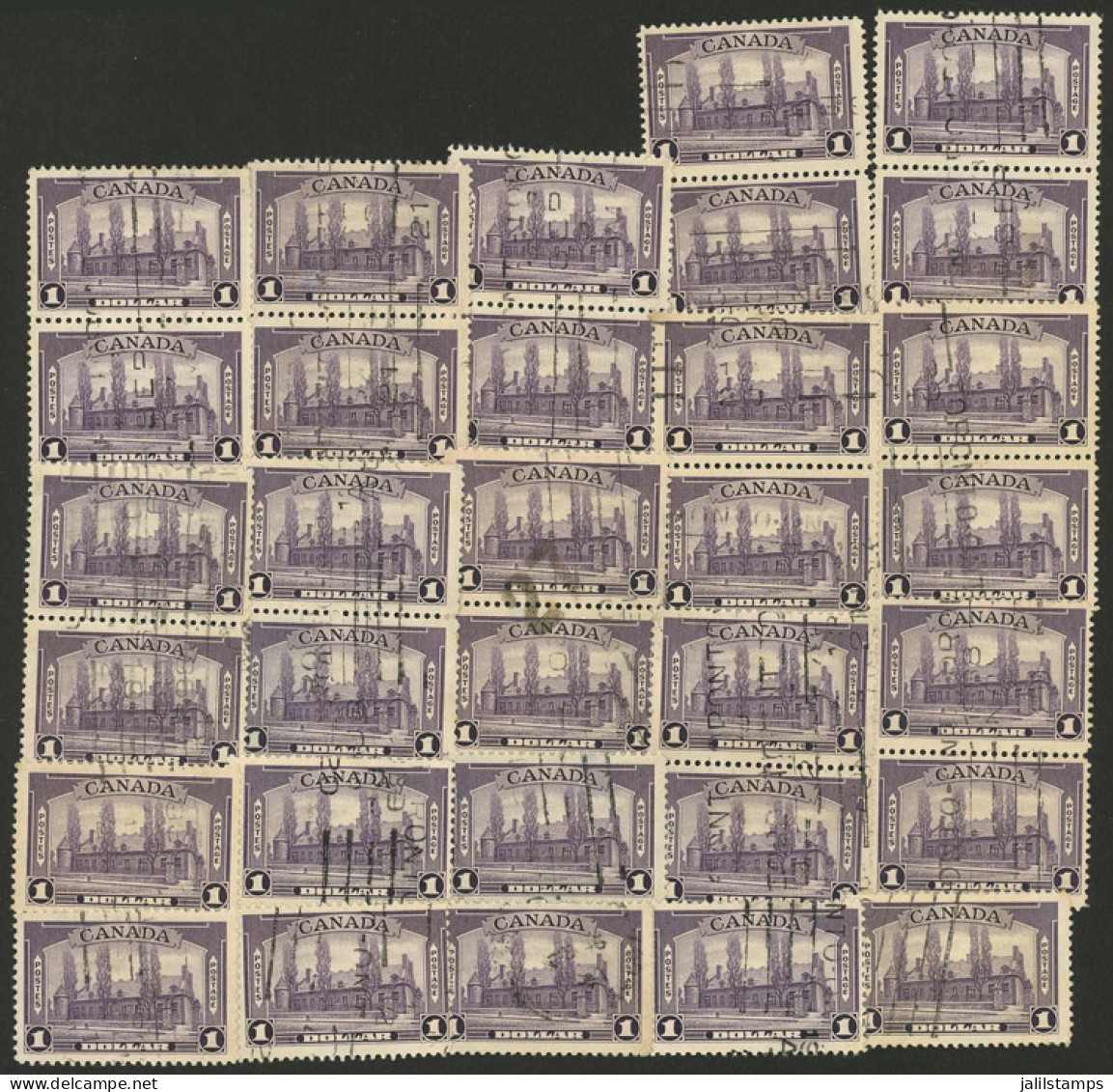 CANADA: Sc.245 X 32 Used Examples, Most In Pairs, Fine Quality, Catalog Value US$224 - Sonstige & Ohne Zuordnung