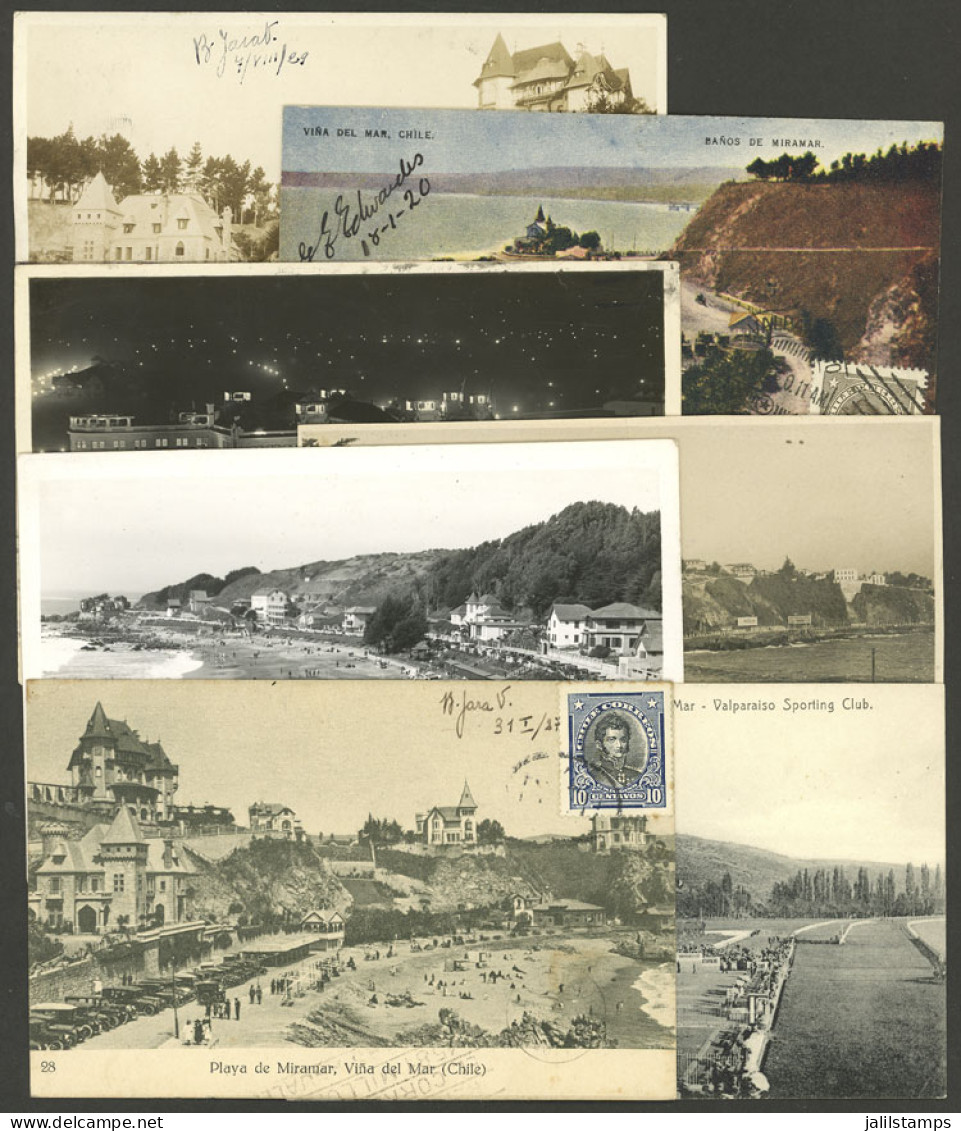 CHILE: VIÑA DEL MAR: 7 Old Cards With Very Good Views, VF General Quality! - Chili