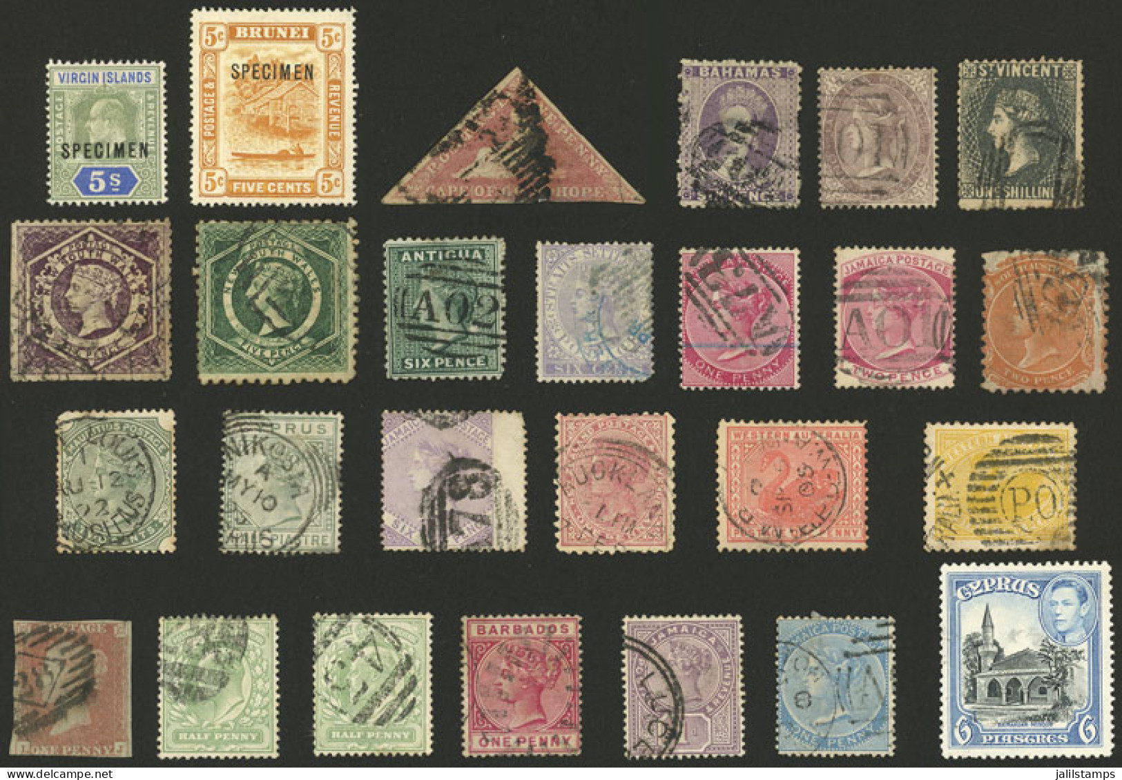 BRITISH COLONIES: Lot Of Old Stamps, Used Or Mint (they Can Be Without Gum), Some With Small Defects And Others Of Fine  - Autres & Non Classés