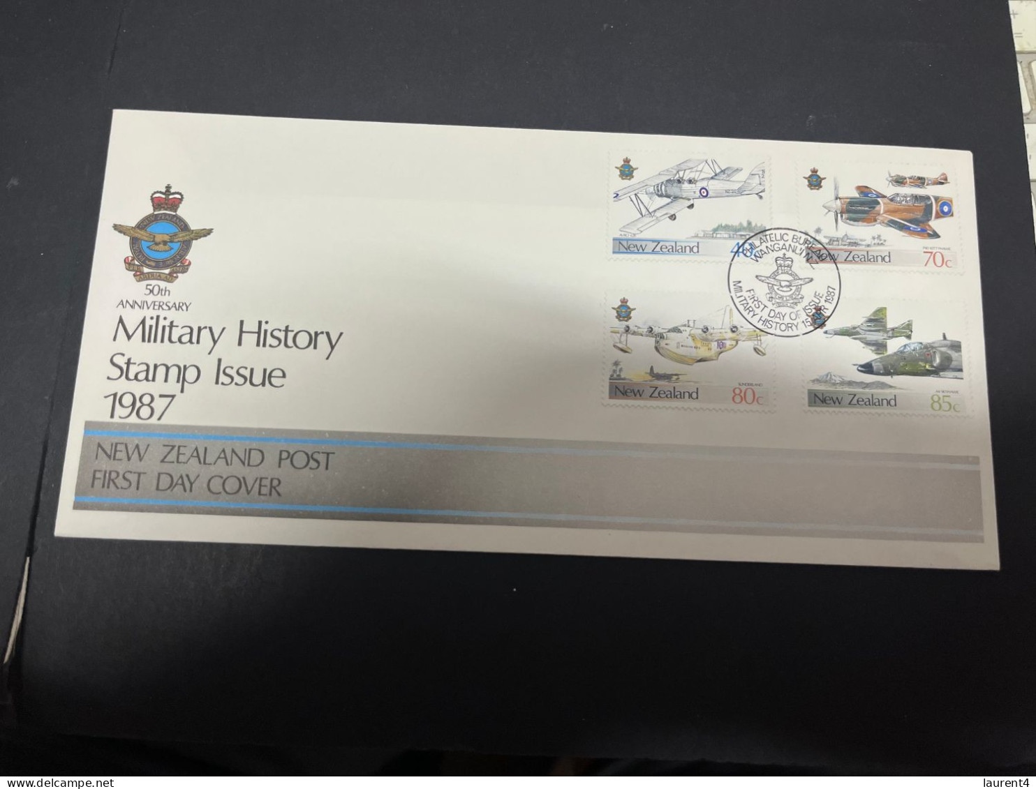 20-4-2024 (2 Z 34) FDC - New Zealand - Not Posted - 1987 - Military History (airplanes) - FDC