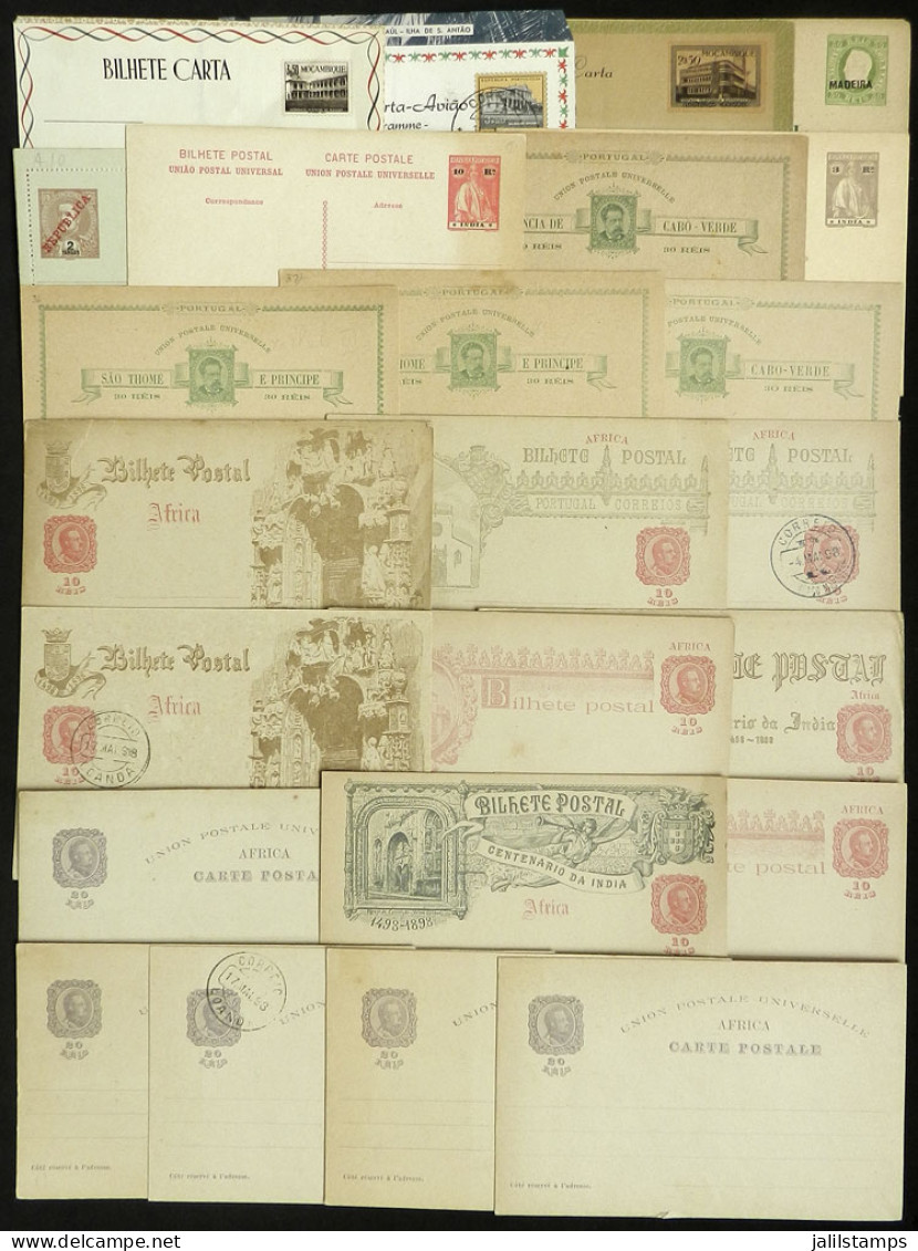 PORTUGUESE COLONIES: 24 Varied Postal Stationeries, Very Little Duplication, Fine General Quality! - Altri & Non Classificati