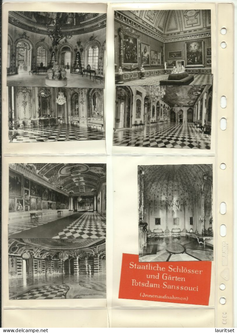 Germany Deutschland DDR POTSDAM Sanssouci Staatliche Schlösser Und Gärten Innenaufnahmen - 15 Karten - Potsdam