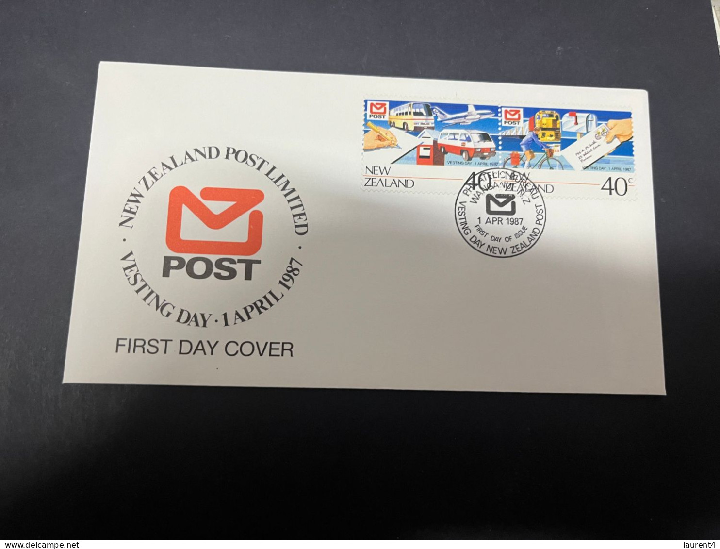 20-4-2024 (2 Z 34) FDC - New Zealand - Not Posted - 1987 - Vesting Day - FDC