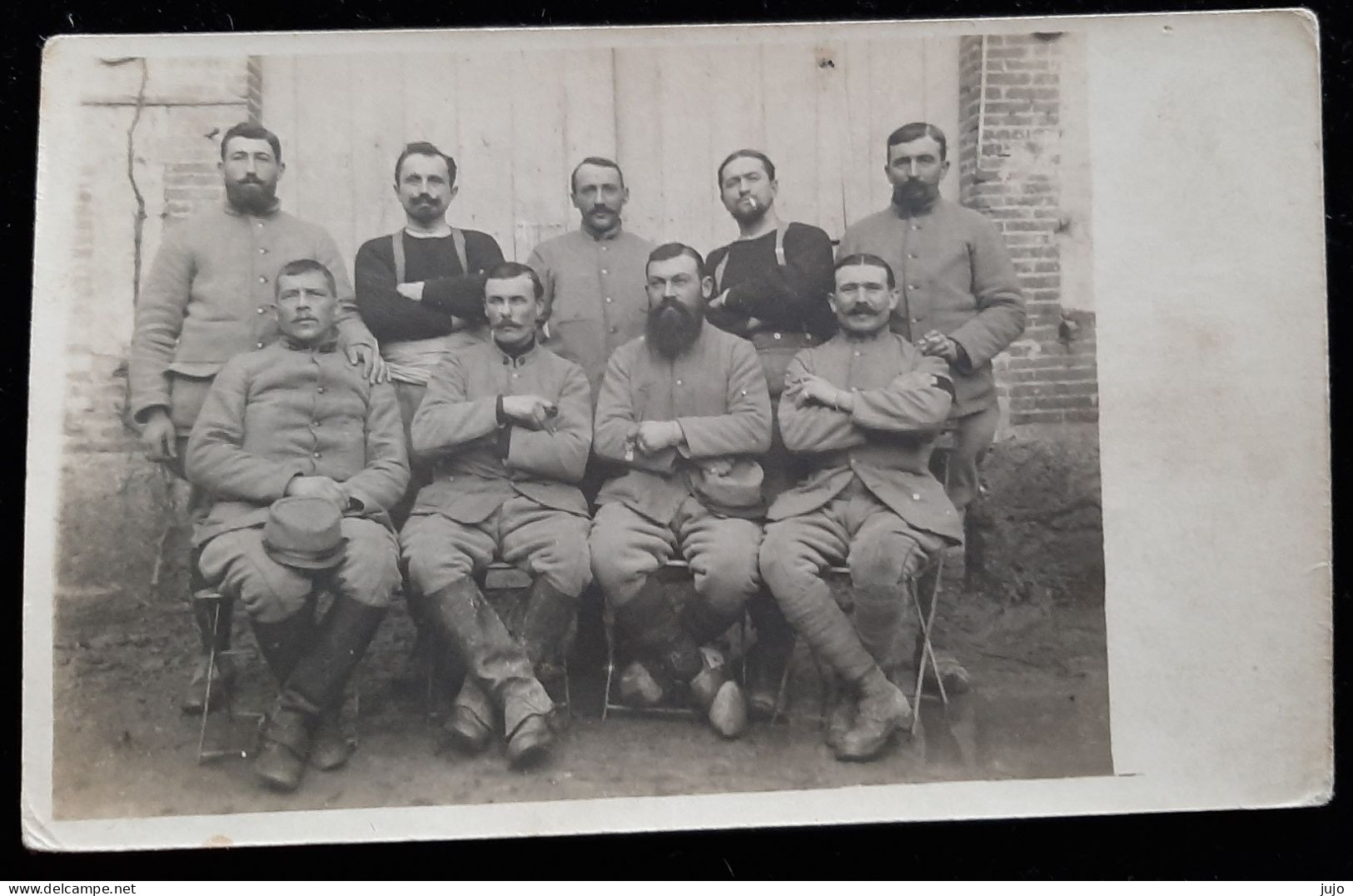 CPA - Photo Groupe De Militaires - Personnages