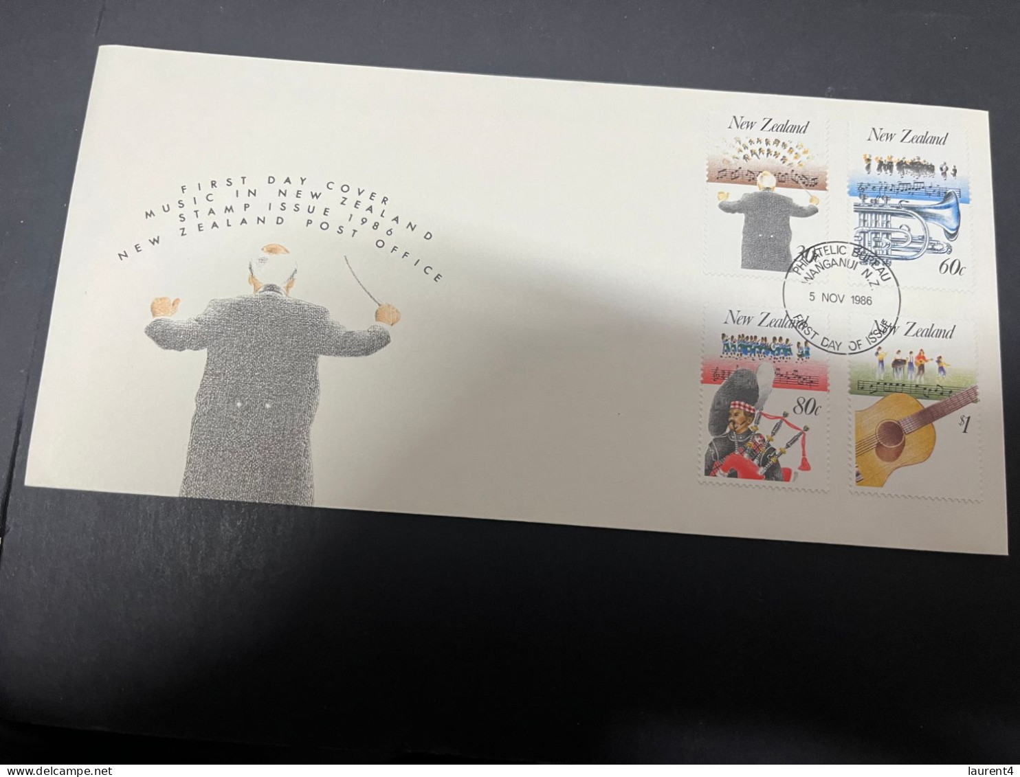 20-4-2024 (2 Z 34) FDC - New Zealand - Not Posted - 1986 - Music - FDC