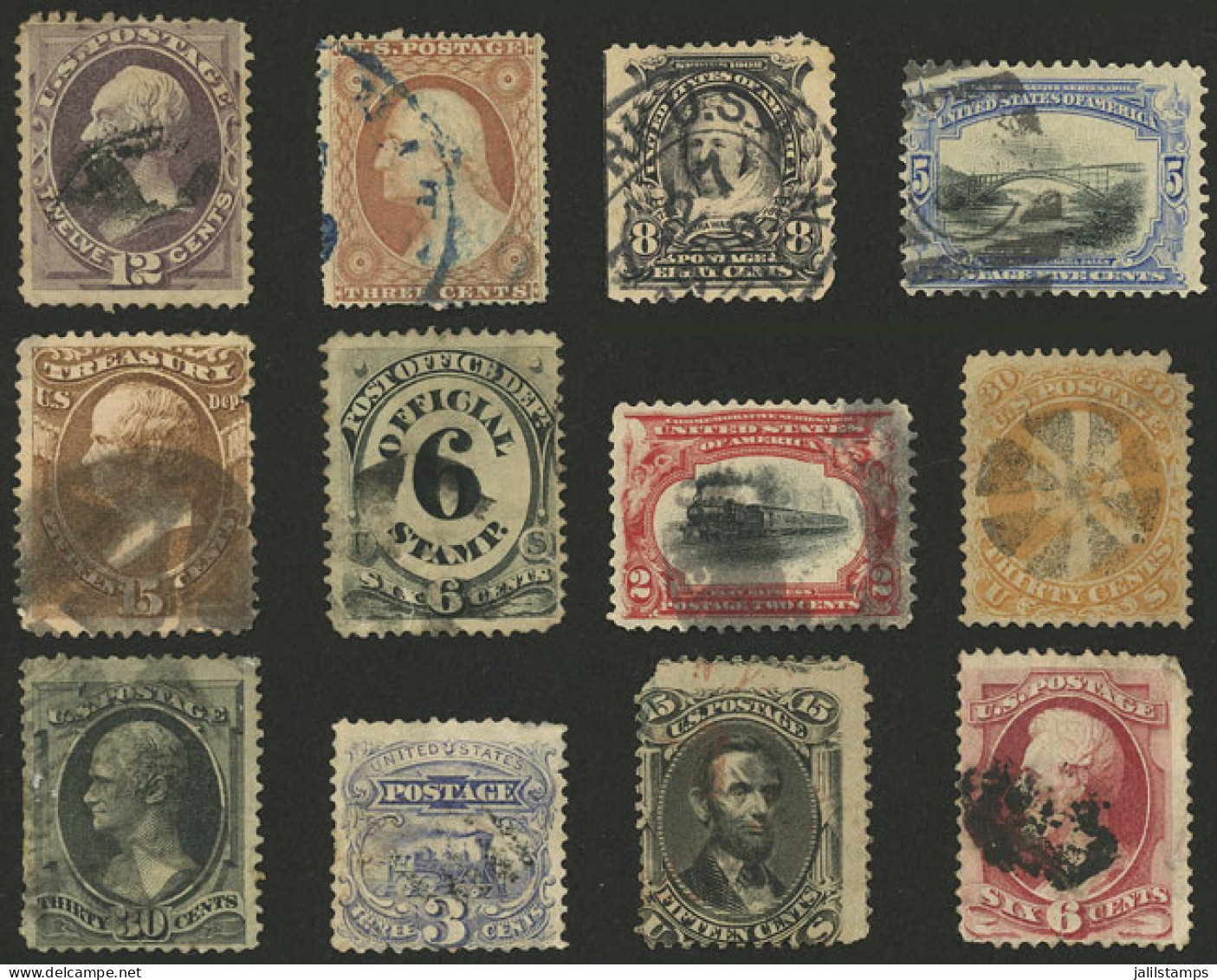 UNITED STATES: Lot Of Classic Stamps, Most With Small Defects, HIGH CATALOG VALUE, Low Start! - Other & Unclassified