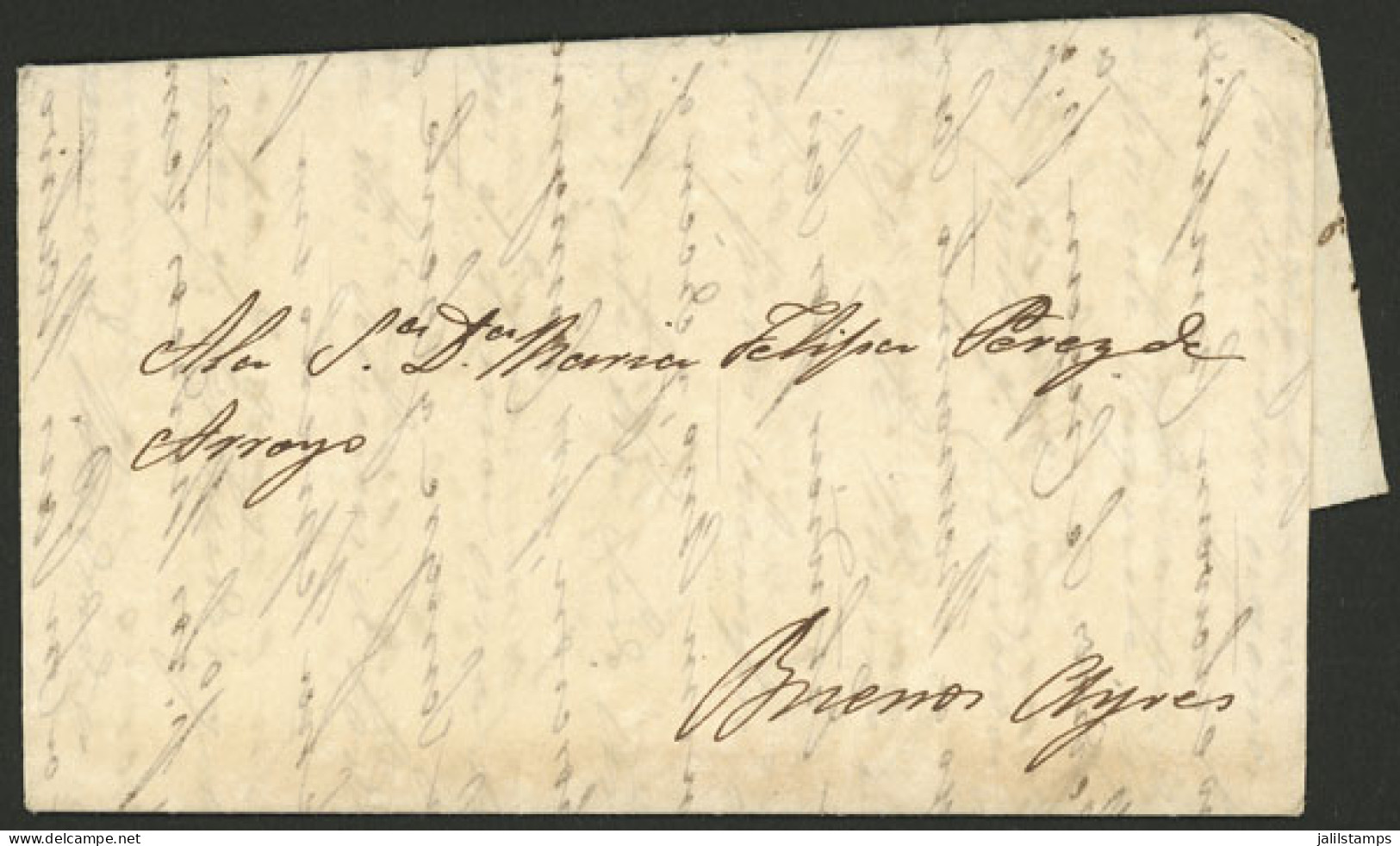 GREAT BRITAIN: 15/AU/1831 Londres - Buenos Aires, Long And Interesting Entire Letter Sent Privately, Without Postal Mark - Andere & Zonder Classificatie