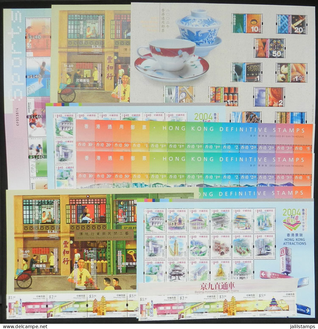 HONG KONG: Lot Of Modern And Very Thematic Sets In Strips, Souvenir Sheets, Etc., Little Duplication, All MNH And Of Exc - Autres & Non Classés