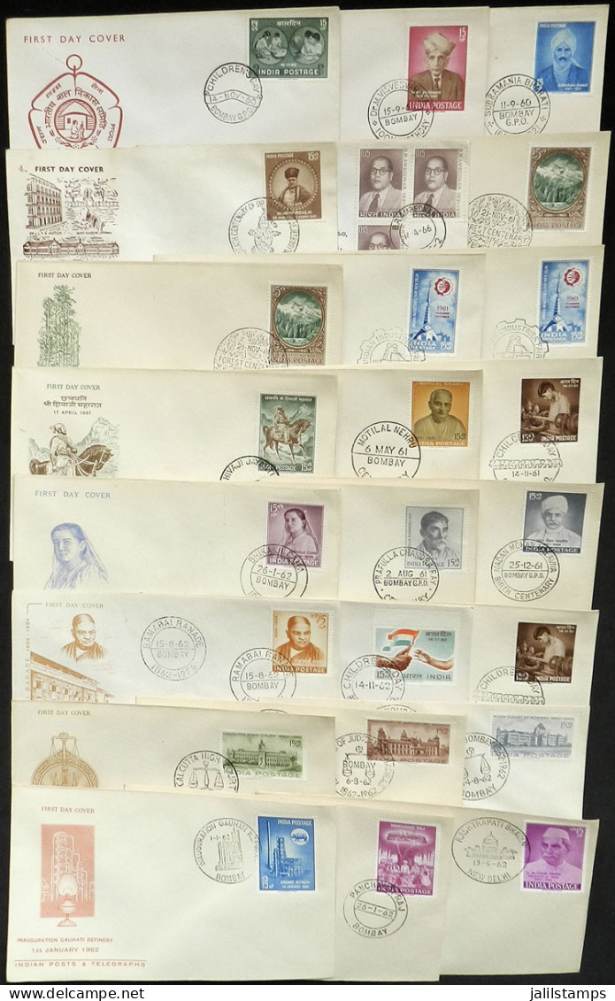 INDIA: 40 FDC Covers Of 1960/1965, Very Thematic, VF Quality! - Andere & Zonder Classificatie