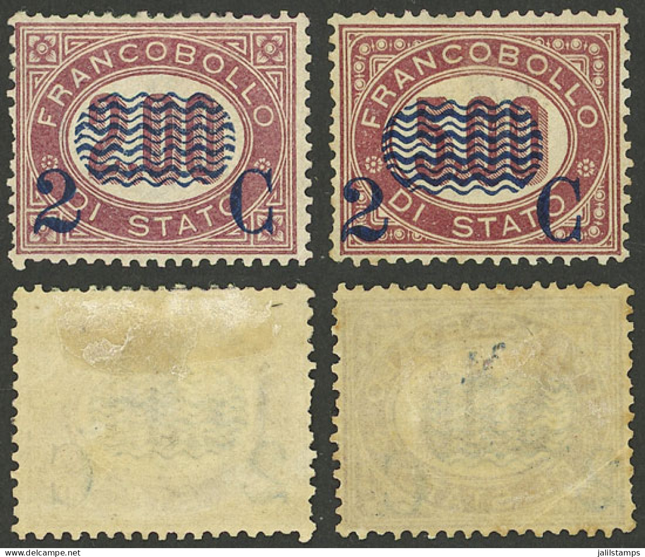 ITALY: Sc.42 + 43, Mint With Original Gum And Light Hinge Mark, Light Crease Only Visible On Back, Superb Fronts, Very N - Ohne Zuordnung