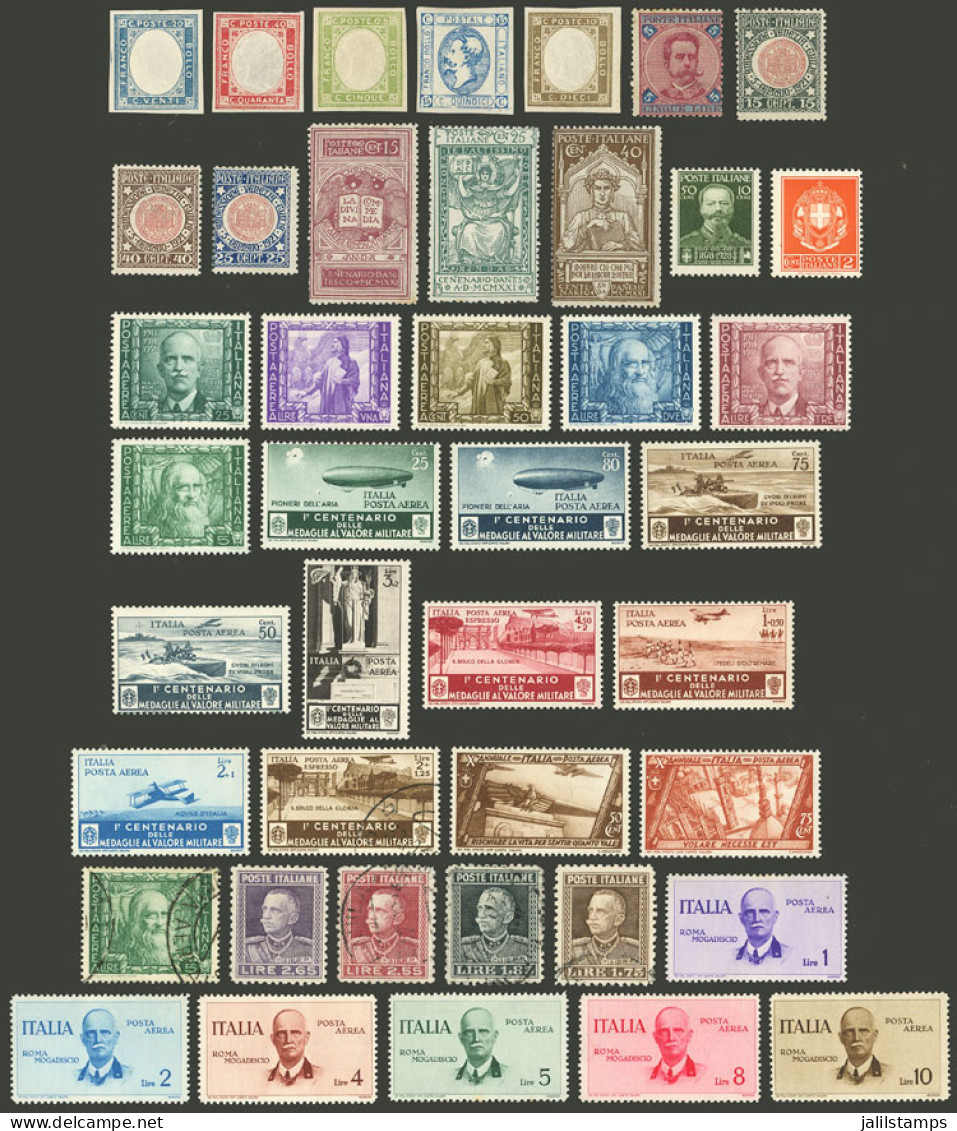 ITALY: Lot Of Varied Stamps And Sets, Almost All Mint With Original Gum (a Few Are Used), In General Of Fine To Very Fin - Non Classés