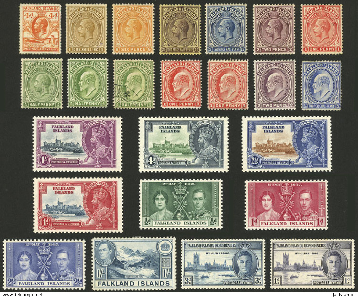 FALKLAND ISLANDS/MALVINAS: Lot Of Varied Stamps, Most Of Fine To Very Fine Quality, I Estimate A Scott Catalog Value Of  - Falkland