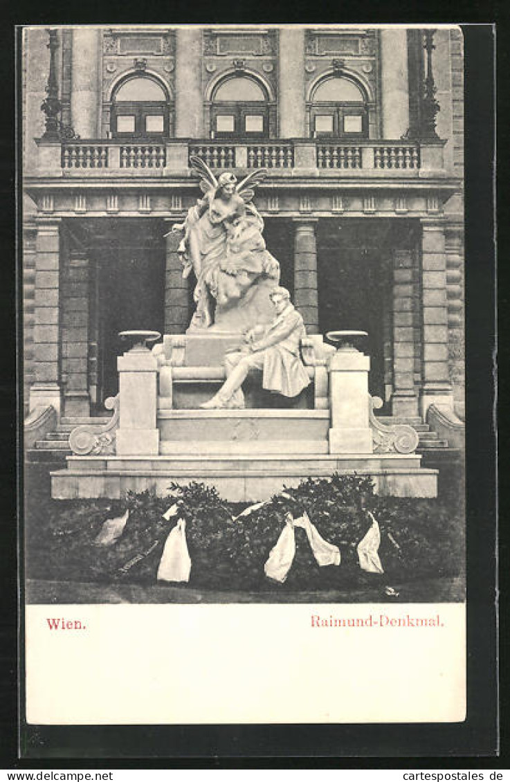 AK Wien, Raimund-Denkmal  - Autres & Non Classés