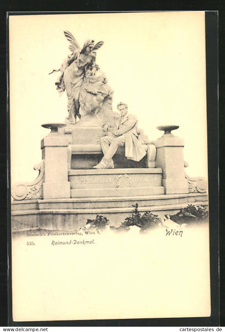 AK Wien, Am Raimund-Denkmal  - Autres & Non Classés