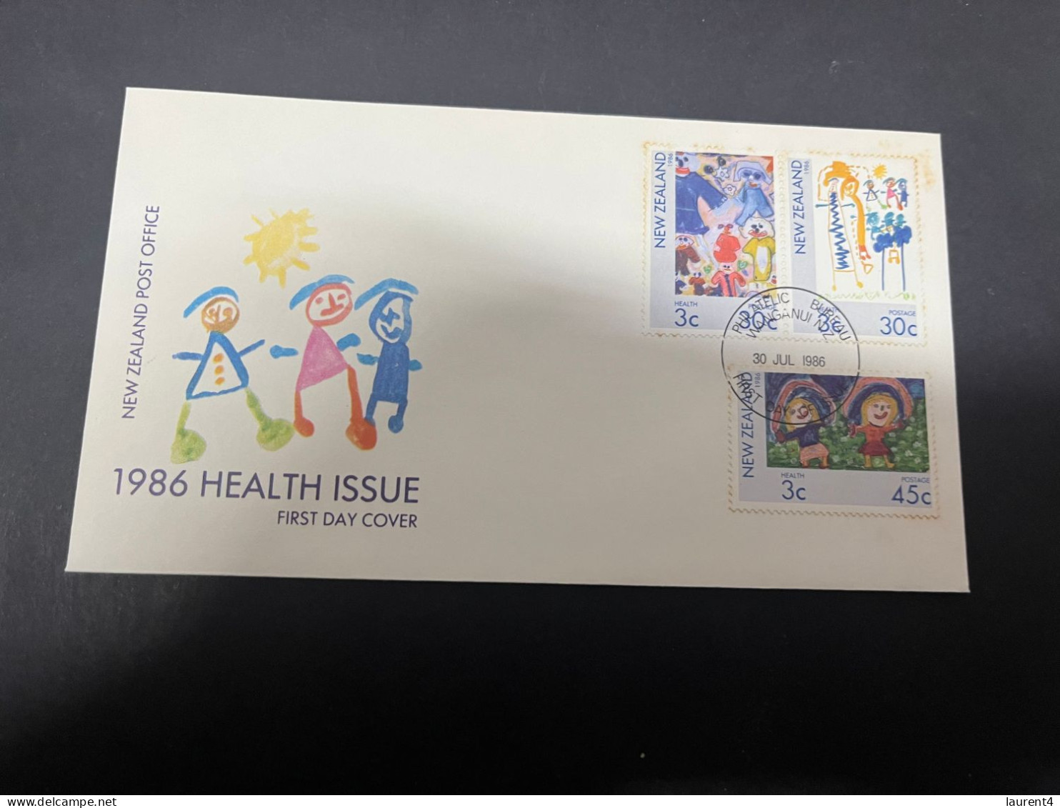 20-4-2024 (2 Z 34) FDC - New Zealand - Not Posted - 1986 - Health Issue (light Rust) - FDC