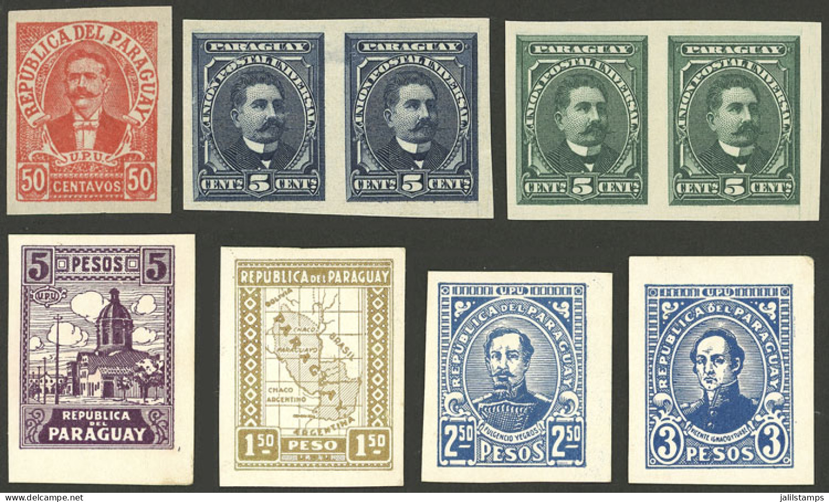 PARAGUAY: Interesting Group Of PROOFS And ESSAYS, VF Quality! - Paraguay