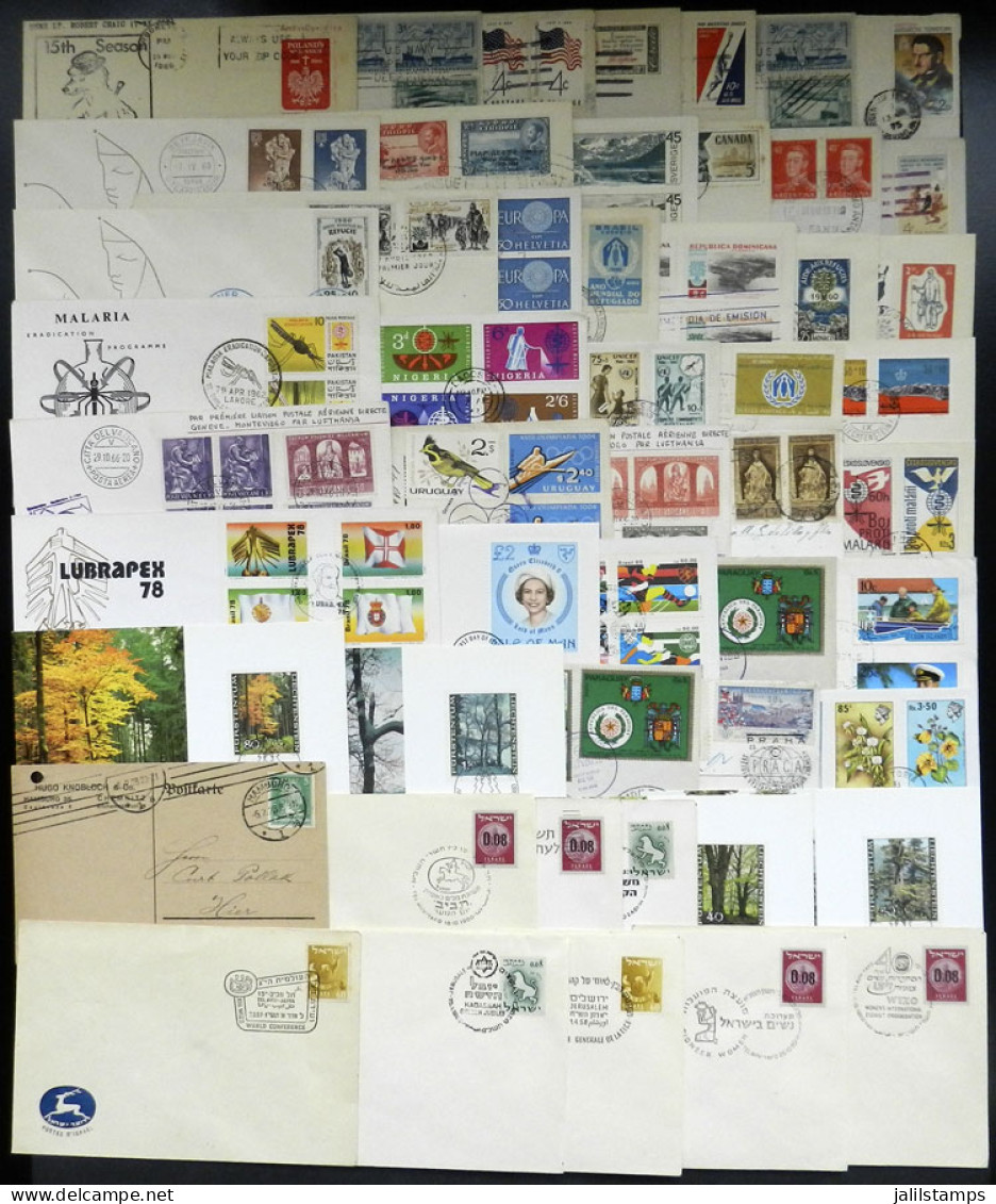 WORLDWIDE: 81 Covers, Cards And Postal Stationeries Of Varied Countries And Periods, Including Several Antarctic Pieces, - Other & Unclassified