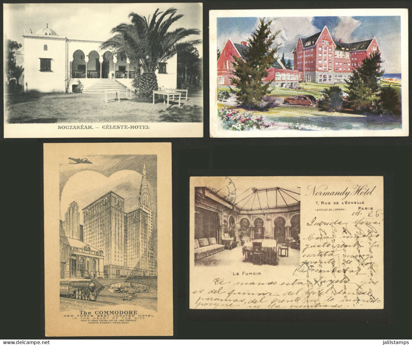 WORLDWIDE: HOTELS: 25 Old Postcards Of Several Countries, In General With Very Nice Views And Of Fine To VF Quality. IMP - Hotels & Gaststätten