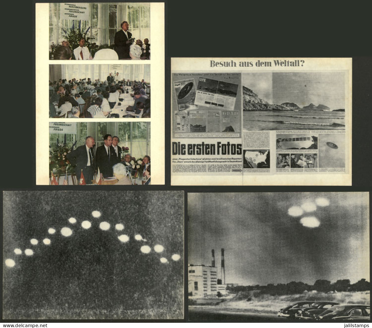 WORLDWIDE: UFO: 14 Attractive Postcards (circa 1965/70) With Very Good Views, Unused, Very Fine General Quality! - Autres & Non Classés