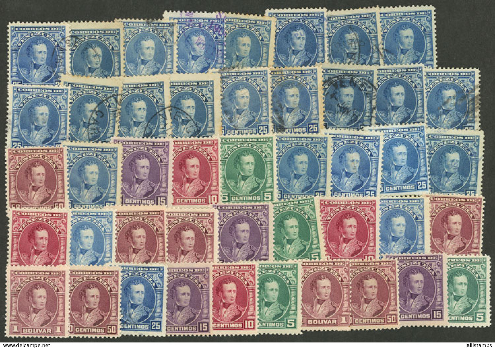 VENEZUELA: Yvert 110/114, 1904 Sucre, SEVERAL HUNDREDS Stamps, Used Or Mint (some Can Be Without Gum), Including At Leas - Venezuela