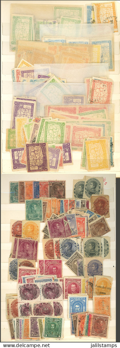 VENEZUELA: LARGE NUMBER Of Stamps From Very Varied Periods, Used Or Mint (they Can Be MNH, Lightly Hinged, Also Without  - Venezuela