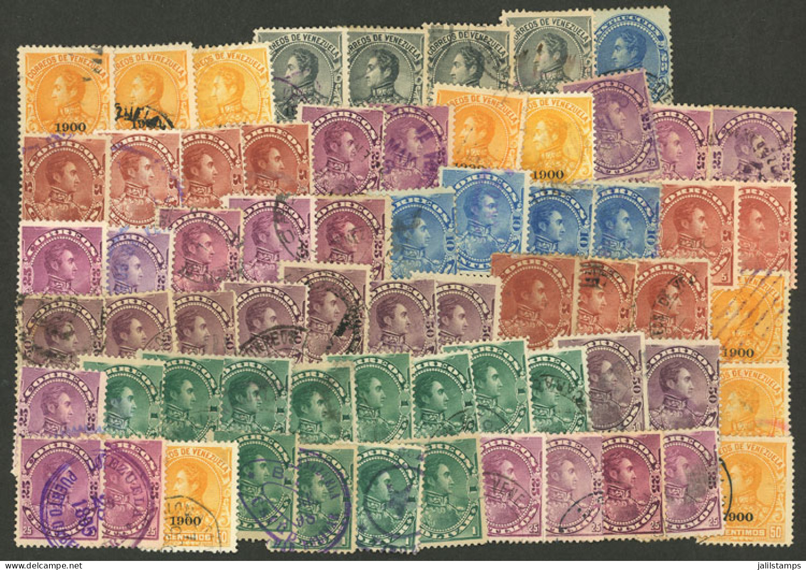 VENEZUELA: Lot Of Old Used Stamps, In General Of Very Fine Quality, It May Include Scarce Cancels! - Venezuela